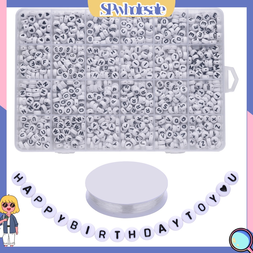 &lt;SPwholesale&gt; Túi 1200 Hạt Xỏ Vòng Tay Hai Màu Sắc