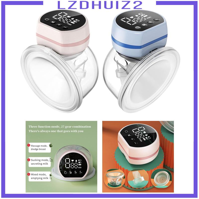 [Lzdhuiz] Áo Ngực Hút Sữa Đôi Bằng Điện Màu Hồng Nhạt