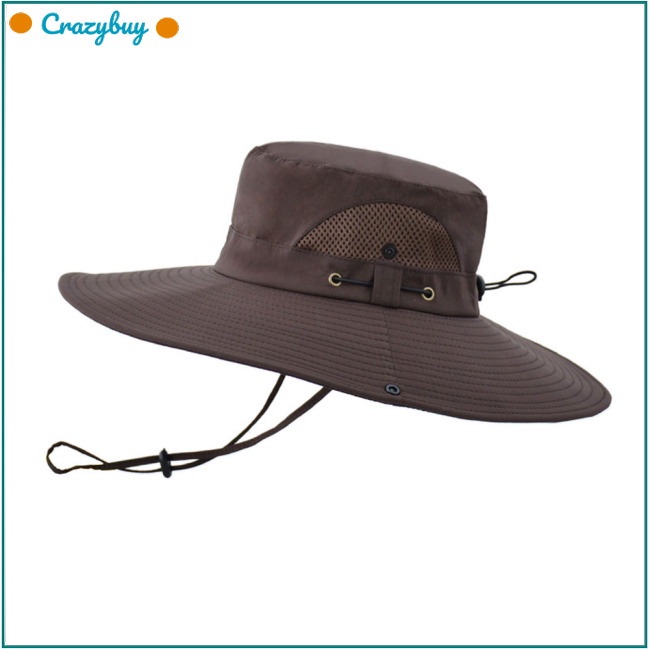 Mũ Tai Bèo Chống Nắng Vành Rộng Thời Trang Mùa Hè Cho Nam Khi Đạp Xe / Leo Núi