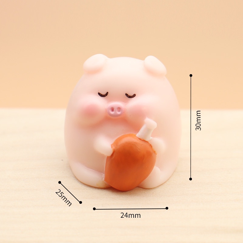Đồ Chơi Mô Hình Chú Heo Con Bằng Nhựa Dễ Thương Xinh Xắn