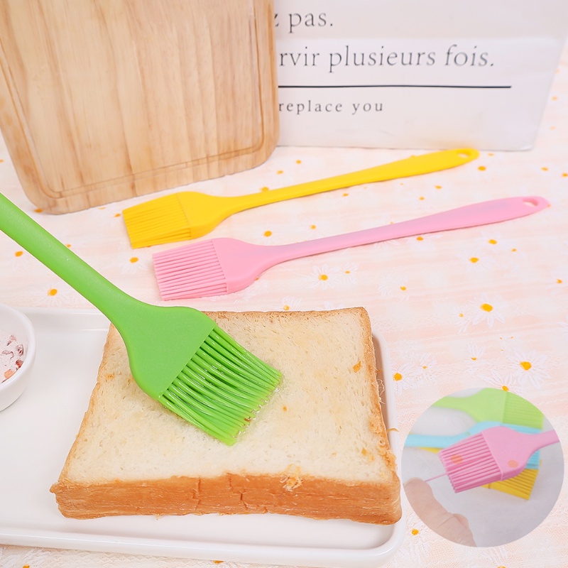 Cọ Quét Dầu Nướng BBQ Bằng Silicone Tay Cầm Dài Cách Nhiệt Thân Thiện Với Môi Trường