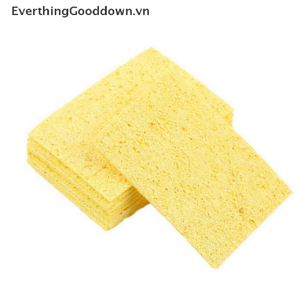 Everthinggooddown Set 10 Miếng Bọt Biển Vệ Sinh Mũi Hàn Sắt Màu Vàng vn