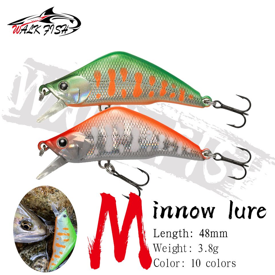 1 Mồi Câu Cá Giả Bằng Peche Cứng 48mm 3.8g