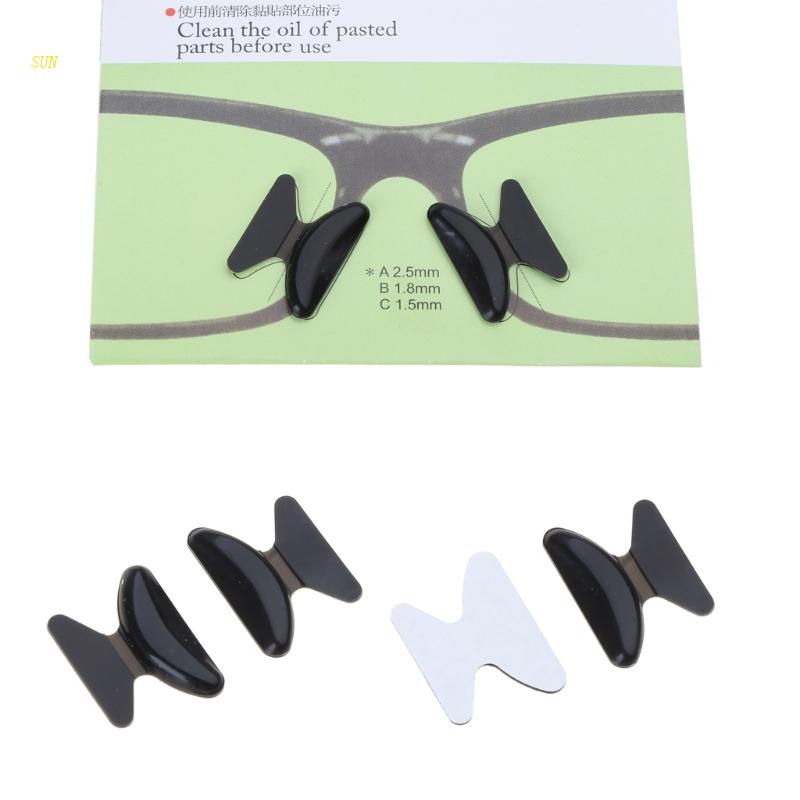 1 Cặp Đệm Mũi Silicone Chống Trượt Cho Mắt Kính