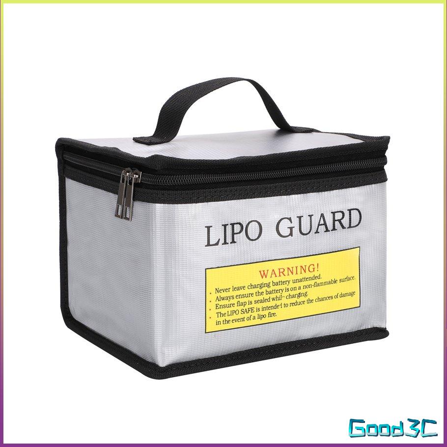 Túi đựng pin Lipo chống cháy nổ an toàn Lưu trữ Vận chuyển Sạc Lithium dung lượng lớn Container bảo vệ [U/10]