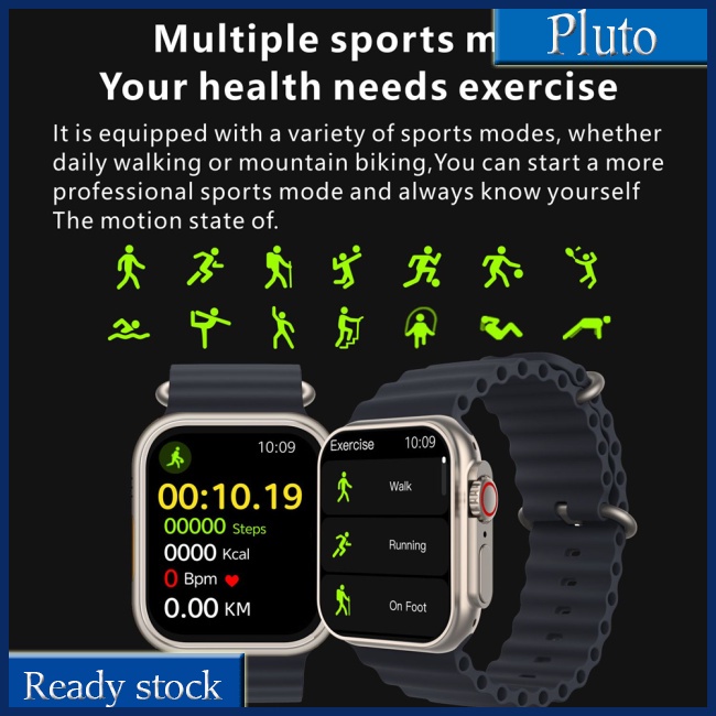 Đồng Hồ Thông Minh Mx8 Bluetooth 5.0 Màn Hình Lớn 2.02-inch Chống Thấm Nước