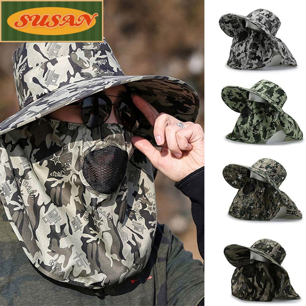 Nón Tai Bèo Rộng Vành Chống Nắng Dùng Cho Leo Núi / Câu Cá Ngoài Trời Cho Nam Giới