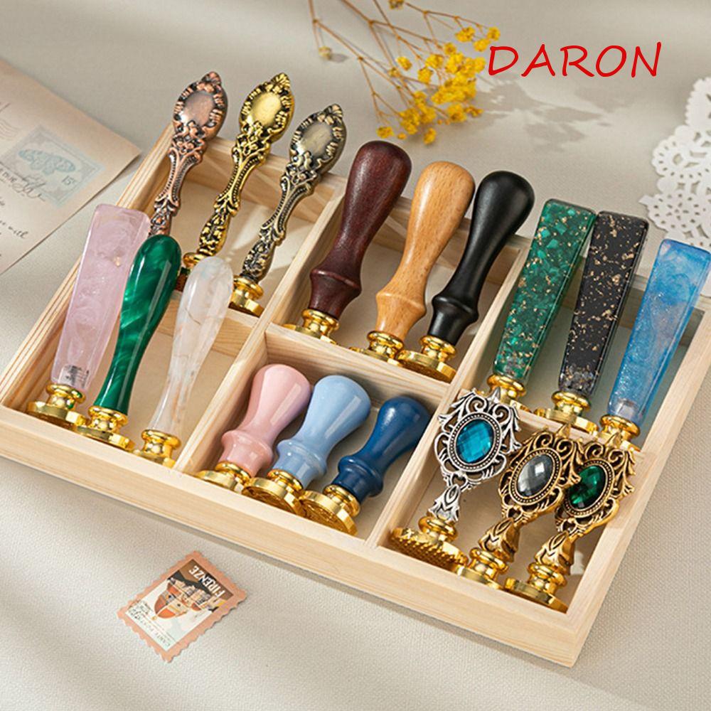 Tay Cầm Gắn Con Dấu Sáp Phong Cách Retro|Phụ Kiện Thẻ Sáp Đóng Dấu Sổ Tay Tiện Dụng