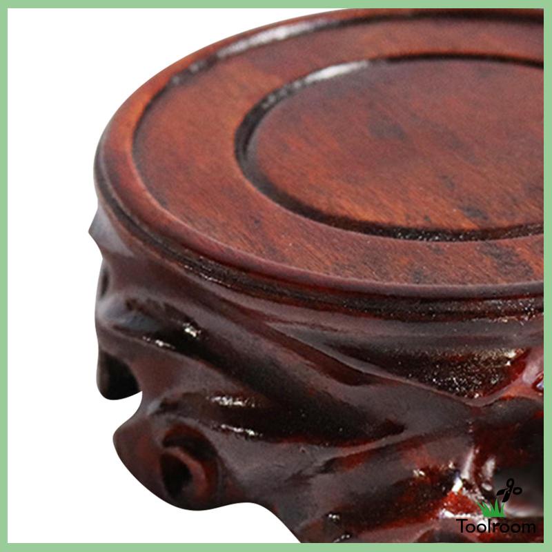 Giá Đỡ Trưng Bày Tượng Điêu Khắc Bằng Gỗ Hình Tròn Ổn Định Cho Phòng Ngủ