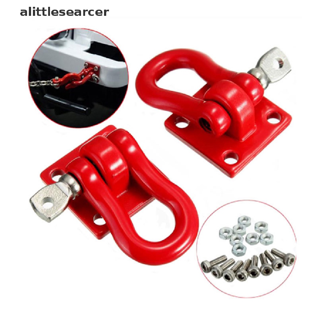 Set 2 Móc Kéo Xe Kéo Leo Núi Bằng Kim Loại Cho Xe Điều Khiển Từ Xa 1 / 10