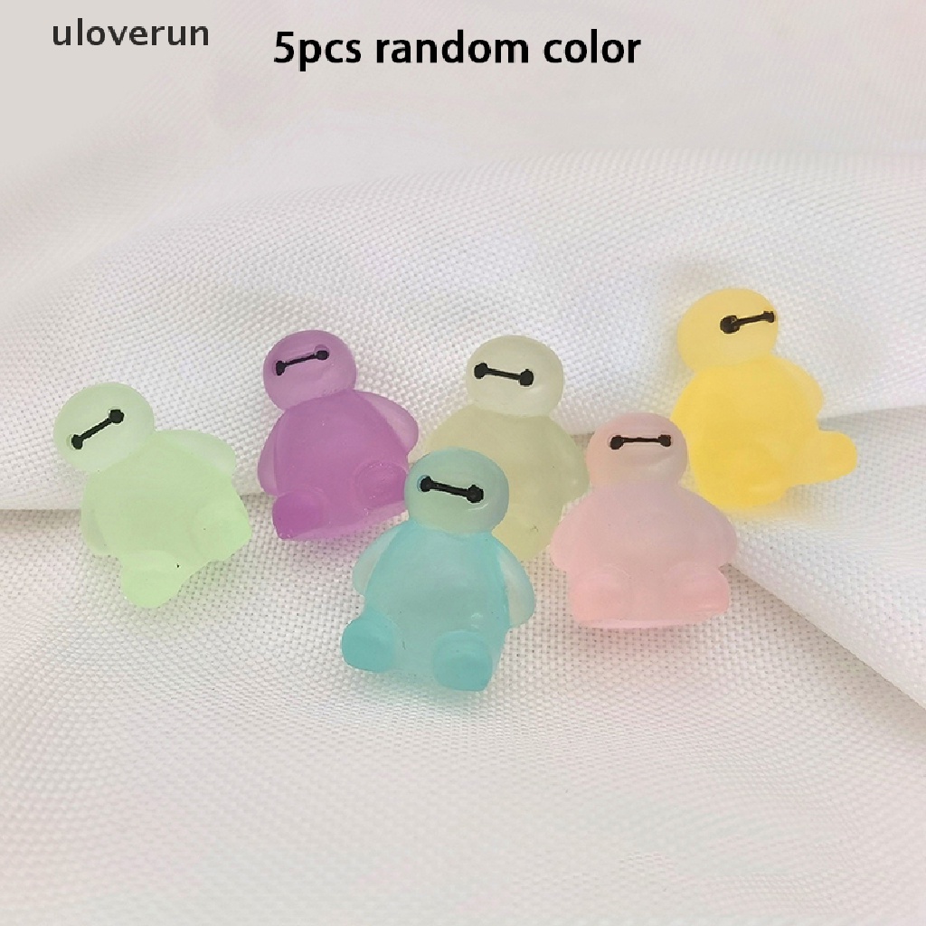 Set 5 Mô Hình Búp Bê Anh Hùng Mini Bằng Nhựa Phát Quang Độc Đáo