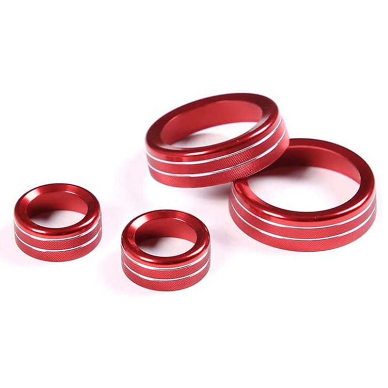 Vỏ Bọc Nút Điều Khiển Âm Lượng AC Màu Đỏ Cho Chevrolet Corvette C7 2014-2019