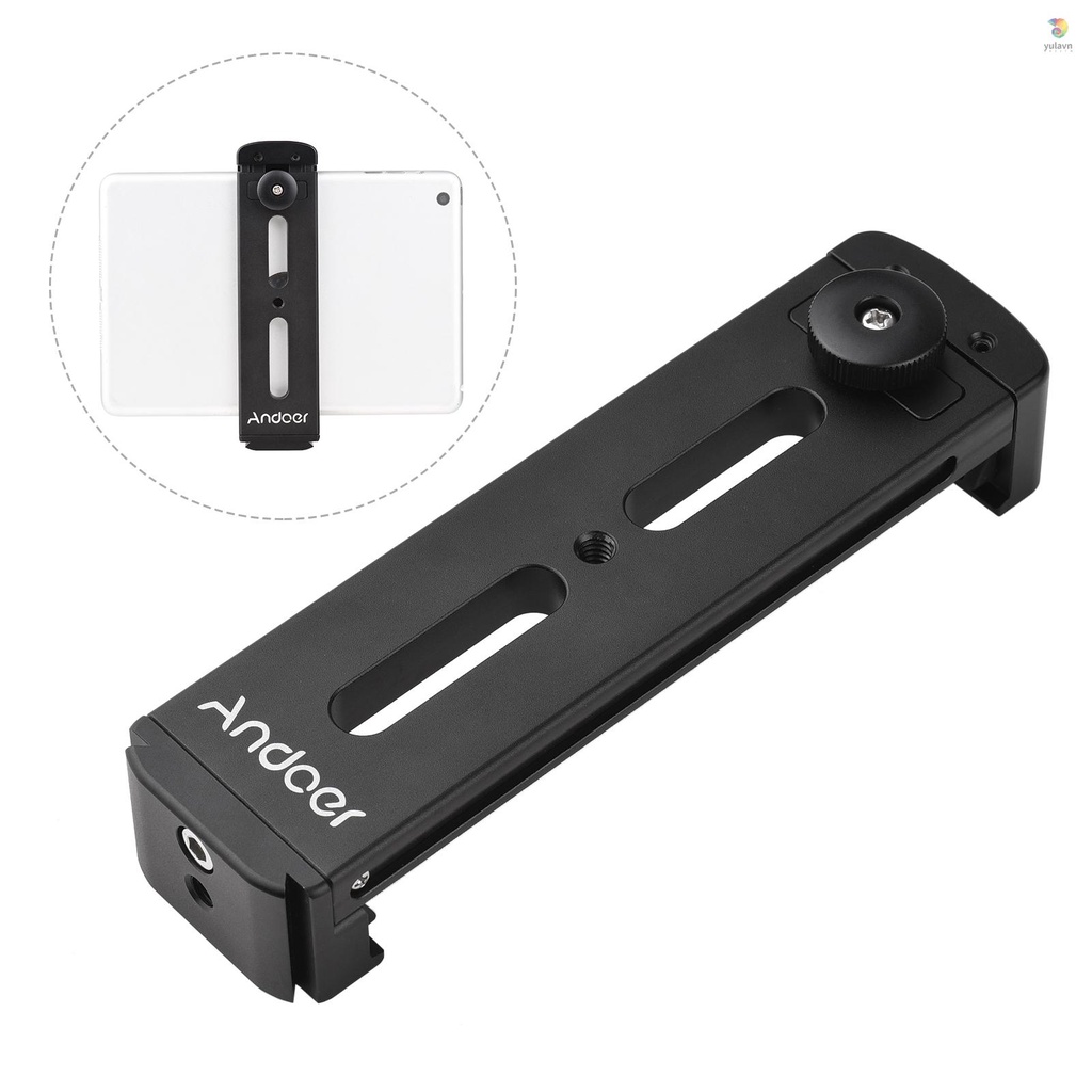 Giá Đỡ Máy Tính Bảng Andoer Bằng Kim Loại 1 / 4 Inch 13.5-25.5cm / 5.3-10in Có Thể Điều Chỉnh Tiện Dụng