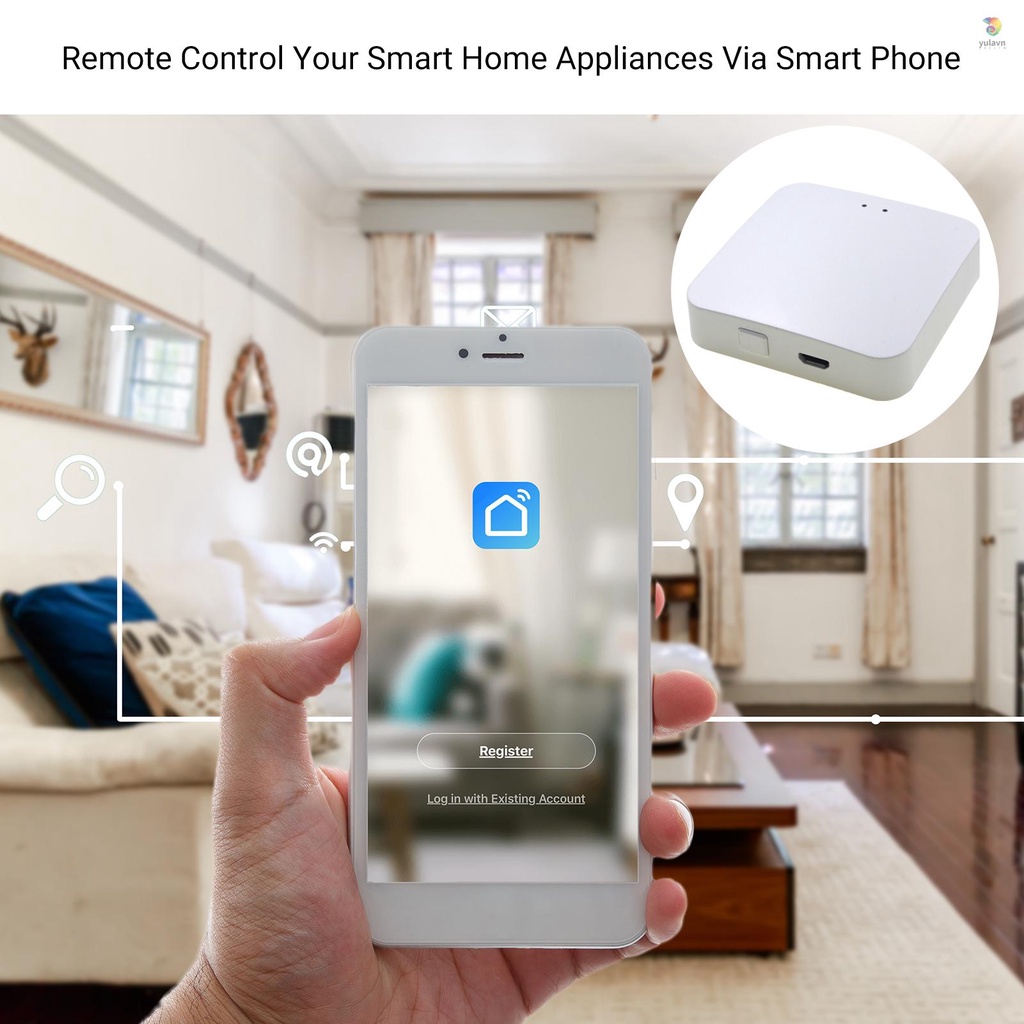 Cổng Nhà Thông Minh ZigBee Gateway Hub 3.0 Điều Khiển Bằng Giọng Nói Điều Khiển Từ Xa Bằng Giọng Nói Tương Thích Với Alexa Google Home