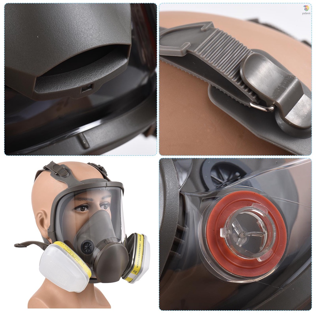 Mặt Nạ Bảo Vệ Toàn Diện Thoáng Khí Độ Che Phủ Toàn Diện 6800 Có Thể Tái Sử Dụng Cho Thợ Hàn / Làm Mộc