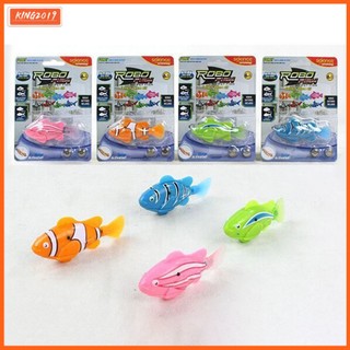 Cá robot đồ chơi mini có đèn cảm ứng dành cho bé khi tắm