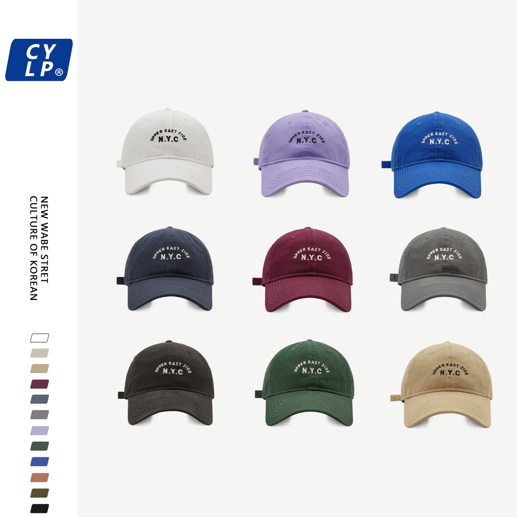Mũ Lưỡi Trai Thêu Chữ NYC Phong Cách Hàn Quốc Chất Lượng Cao