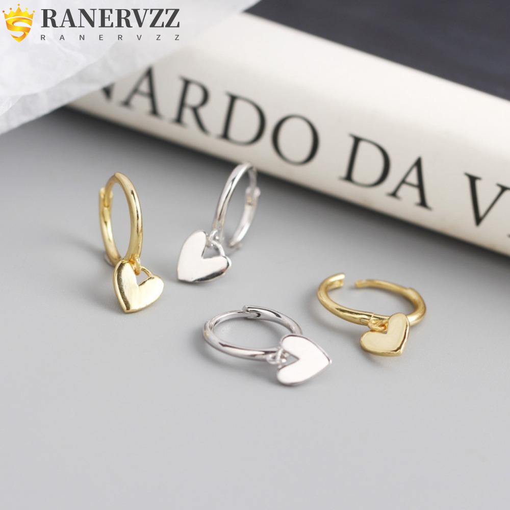 Set 5 Đôi Bông Tai Hình Trái Tim Xinh Xắn Cho Nữ