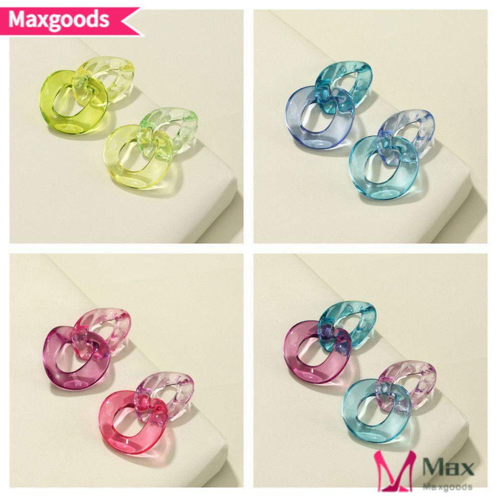 Bông Tai Acrylic Màu Sắc Thời Trang Dành Cho Nữ