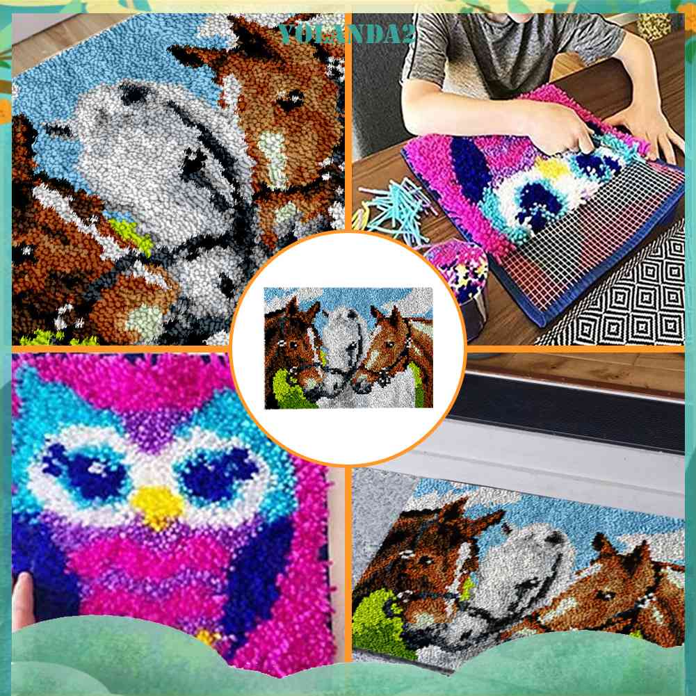 Bộ Móc Thêu Thảm Thủ Công DIY