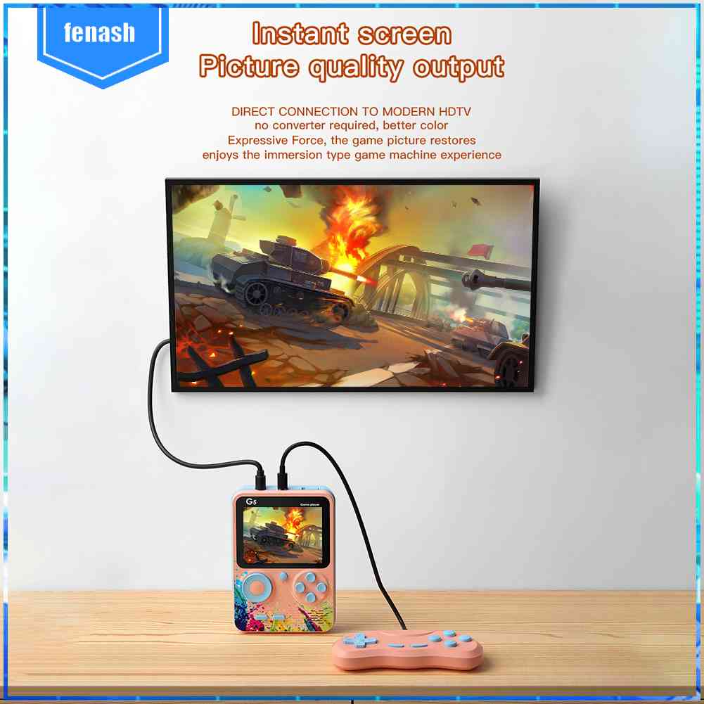 Bộ Máy Chơi Game G5 Tích Hợp 500 Trò Chơi Cổ Điển Bỏ Túi