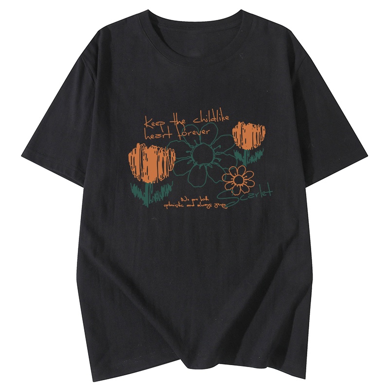 NRVP Áo Thun 100% Cotton Tay Ngắn Phong Cách Hàn Quốc Mới