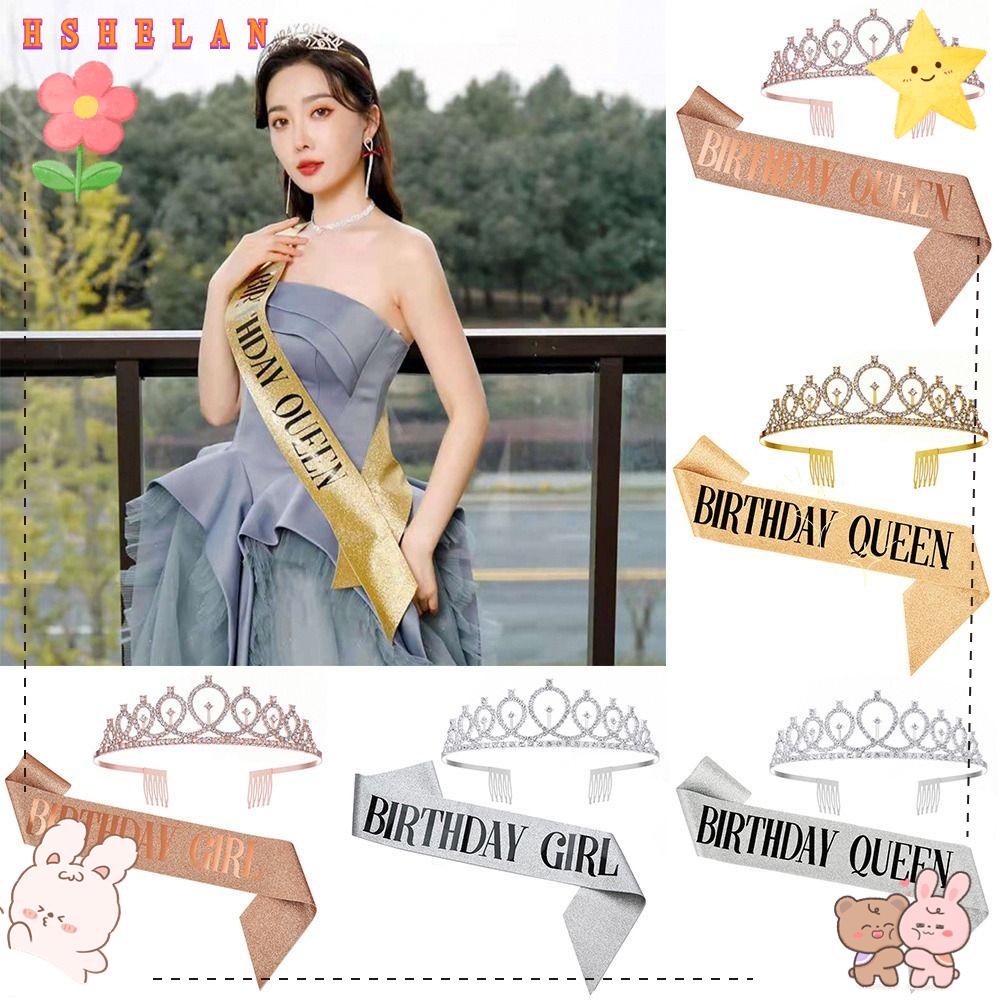 Mũ Đội Sinh Nhật / Tiệc Sinh Nhật Chất Lượng Cao In Chữ Happy Birthday Queen / Girl