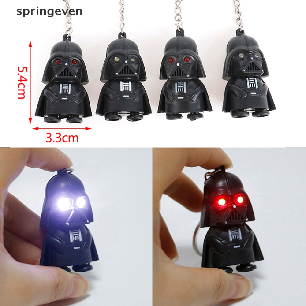 Móc Khóa Hình Darth Vader Màu Đen Có Đèn LED Độc Đáo