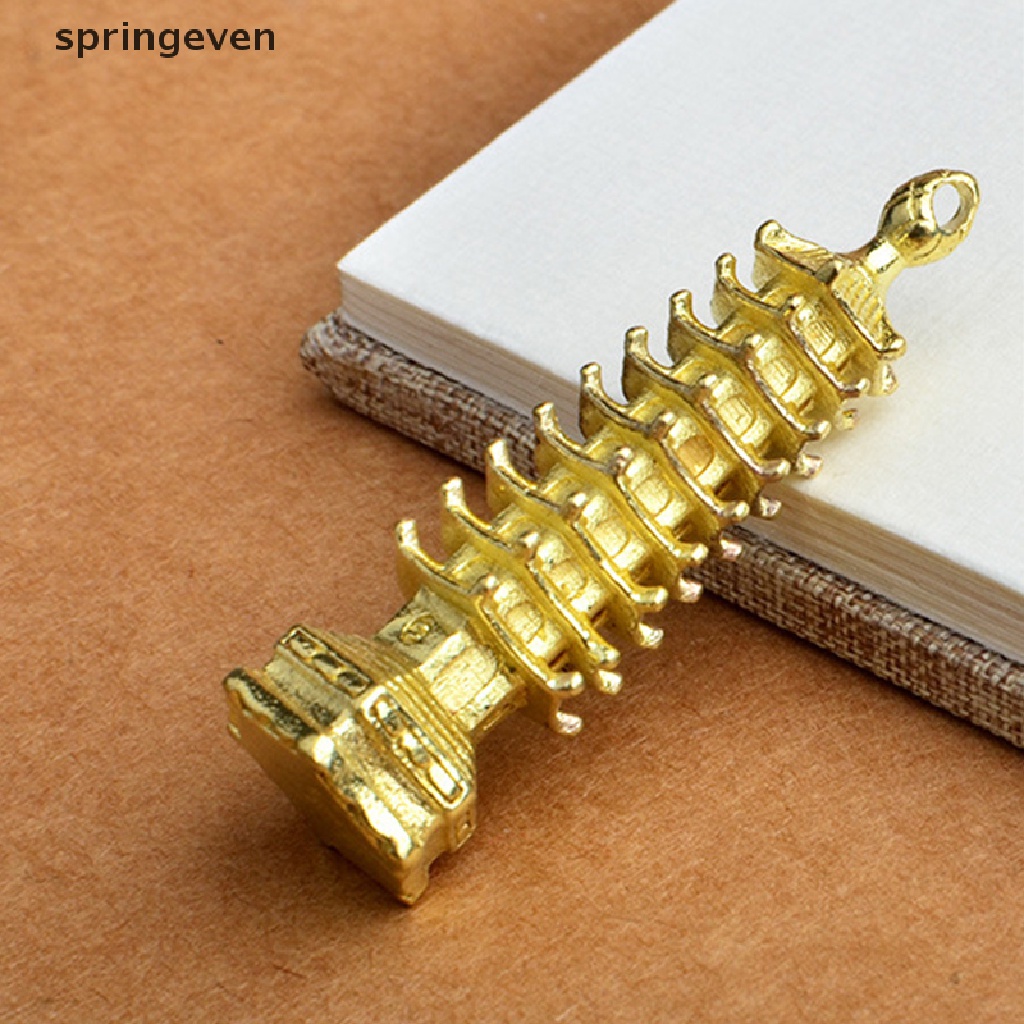 Springeven Mặt Dây Chuyền Hình Tháp Cicada Truyền Thống Trung Quốc Chín Tấc Bằng Đồng Thau Giúp Học Tập