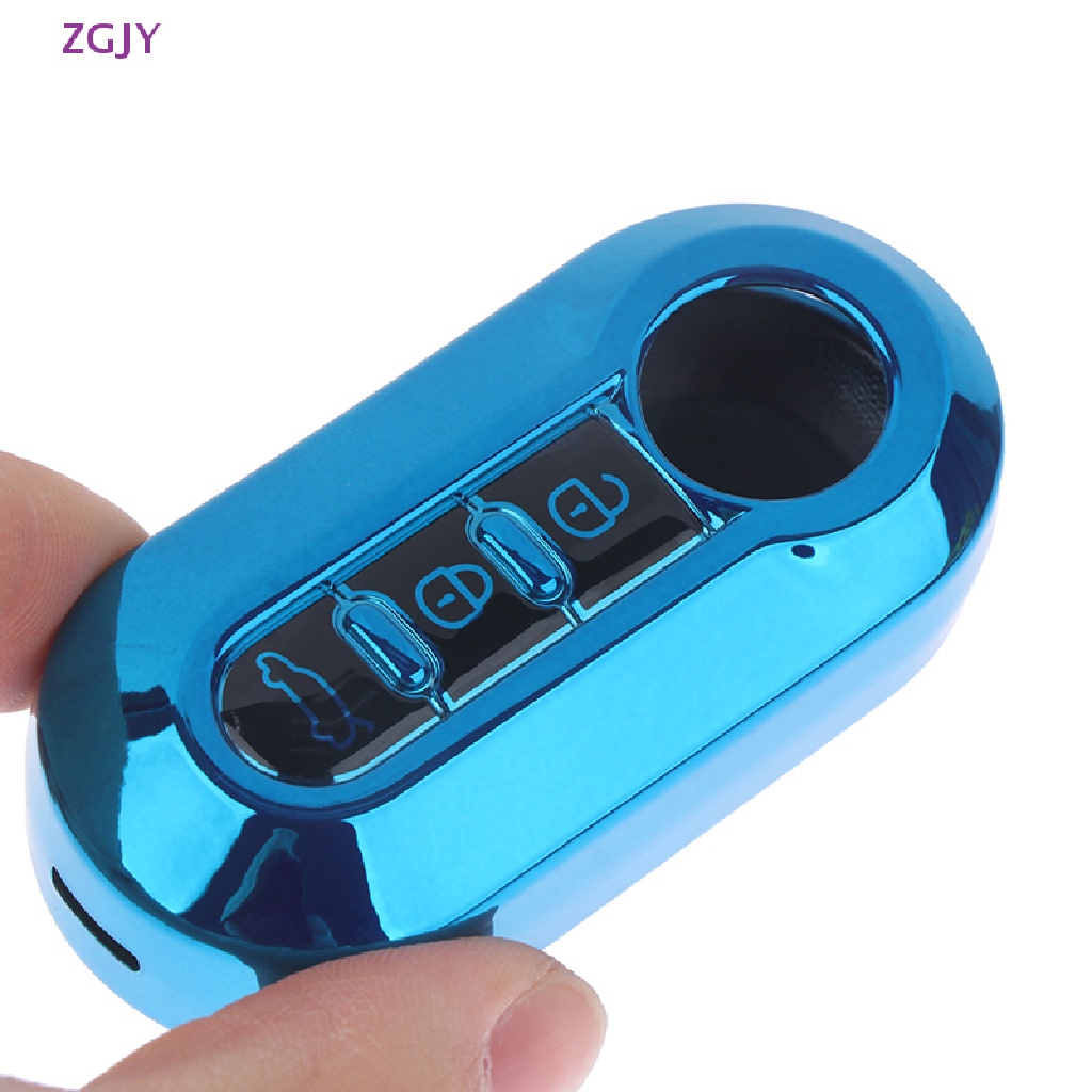 Vỏ Bảo Vệ Chìa Khóa Điều Khiển Từ Xa 3 Nút Gấp Gọn Cho Fiat 500 Boyue Lingya Mới