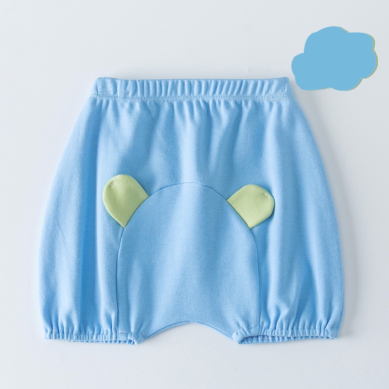 Quần Short Cotton Mềm Mại Thoáng Khí In Họa Tiết Hoạt Hình Đáng Yêu Cho Bé 0-5 Tuổi