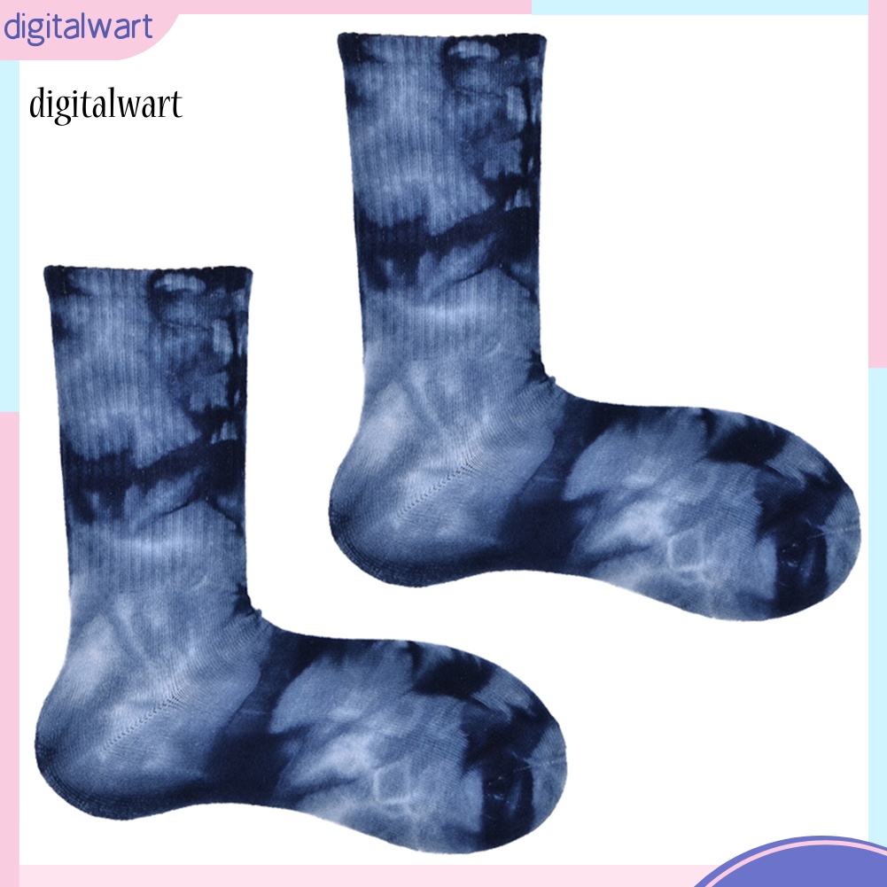 Kỹ Thuật Số| Đôi Vớ Cotton Màu Loang Thoáng Khí Thời Trang Cho Nam Nữ