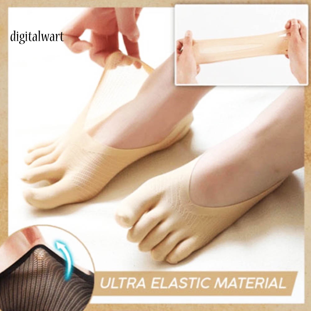 Kỹ Thuật Số| Tất Cổ Thấp 5 Ngón Chống Trượt Thoáng Khí Cho Nữ