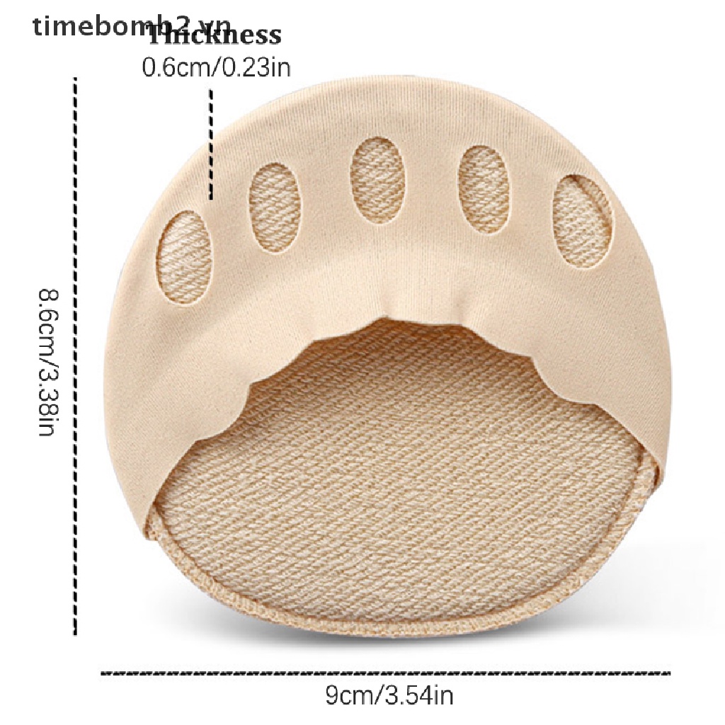 { # 1 Cặp Đệm Lót Giày Cao Gót Nửa Bàn Chân Chống Trầy Xước Giảm Đau Họa Tiết Ren Gợn Sóng