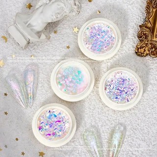 Set nhũ khổng tước 4 màu, nhũ trang trí móng