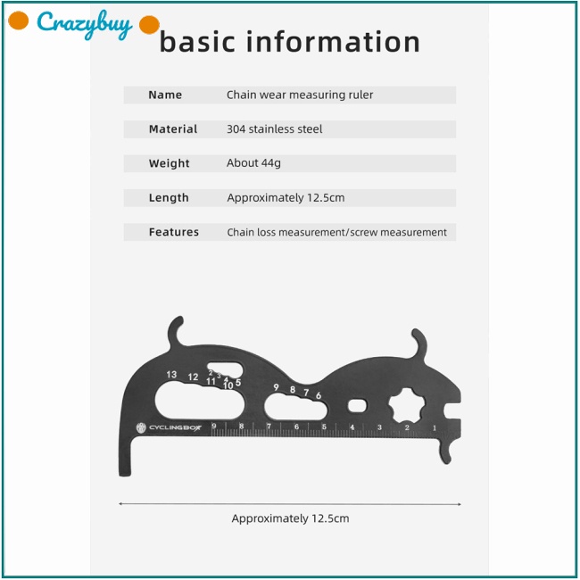 Cr Thước Đo Dây Xích Xe Đạp Leo Núi Chuyên Dụng