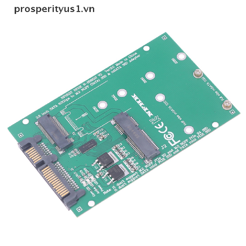 Cáp ChuyểN ĐổI mSATA SATA M.2 NGFF m2 2.5 SATA prosperityus1 Cho mSATA + M.2 NGFF