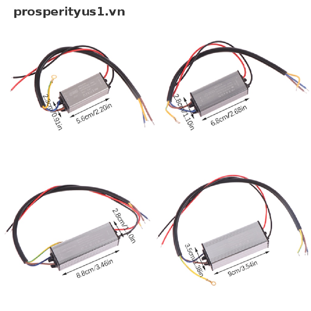 Máy Biến Áp Đèn LED prosperityus1 50W 30W 20W 10W DC 3V 12V AC100-265V Chống Thấm Nước