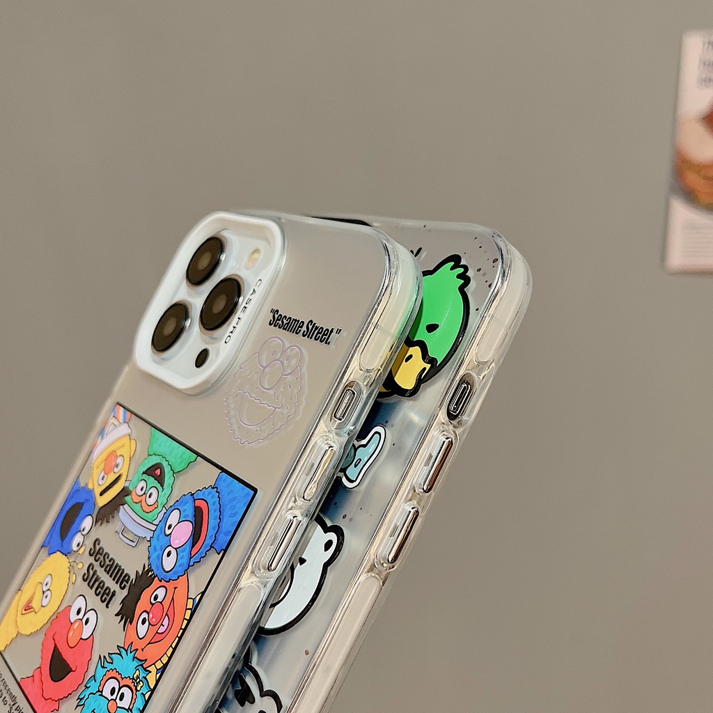 Ốp Điện Thoại tpu Mềm Nhám Mạ Điện Họa Tiết Hoạt Hình Gấu KAWS Cho iphone 14 13 11 12 Pro Max