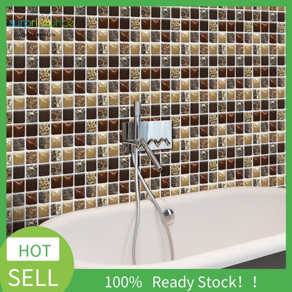 Bộ 10 Miếng Dán Tường Trang Trí Bằng PVC Vinyl Chống Nước