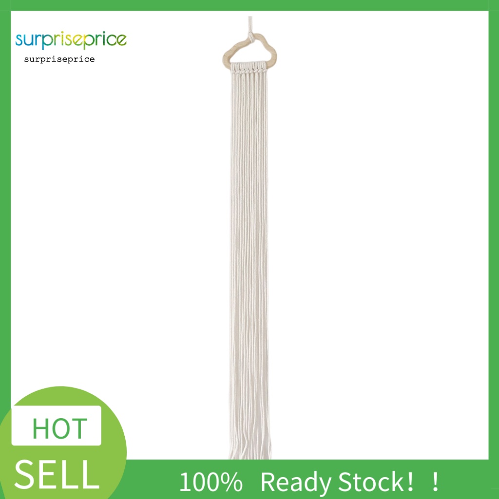 Giá Đỡ Nơ Kẹp Tóc Bằng Gỗ Và Dây Cotton Tiết Kiệm Không Gian