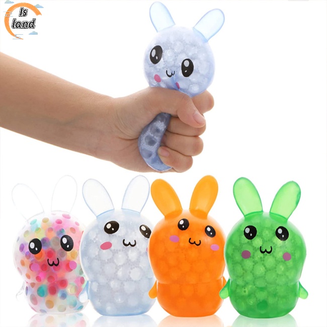 Đồ Chơi Nắn Bóp Đàn Hồi Giảm Stress Hình Thỏ Hoạt Hình