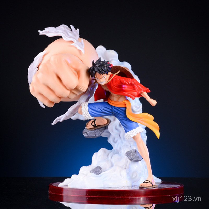 One piece popmax resonance plating BT third gear ghost island big fist Luffy model statue gift