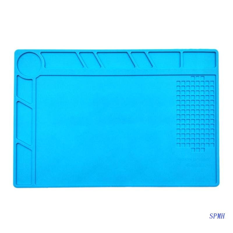 Thảm Silicone Cách Nhiệt Siêu Tốt Kèm Thước Đo Và Đệm Định Vị Vít Cho Sắt / Máy Tính