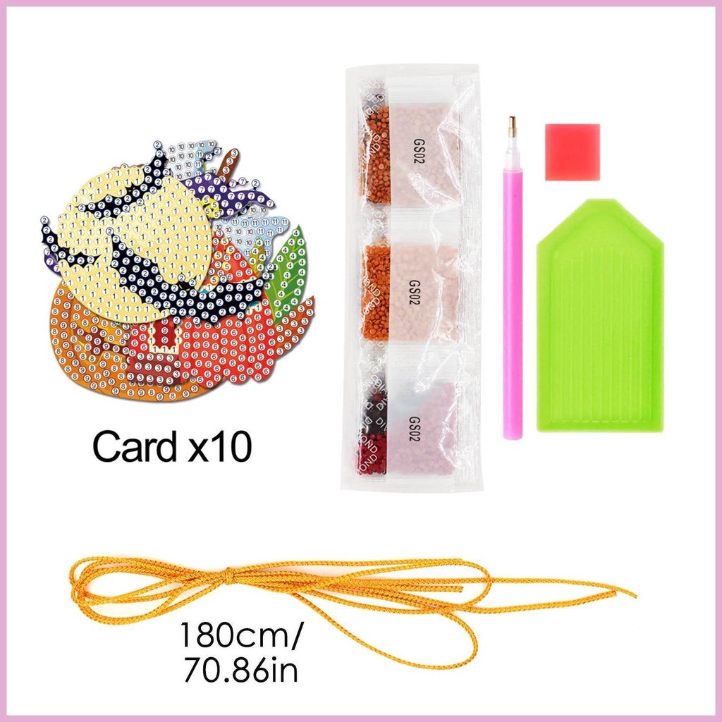 Bộ Tranh Đính Đá Tự Làm Họa Tiết Ma Quỷ Có Dây Treo Trang Trí Halloween