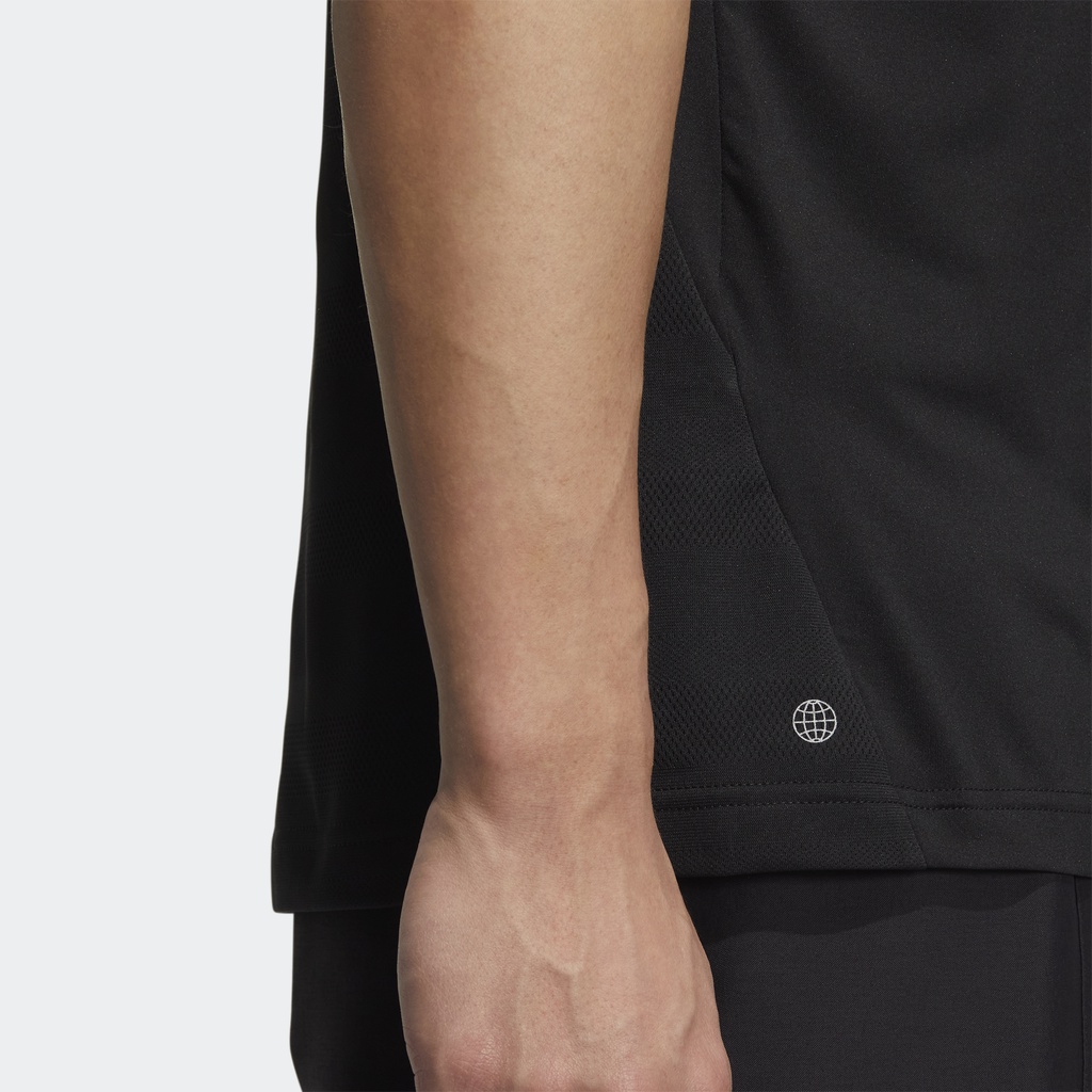 Adidas Đánh gôn Áo Polo 3 Sọc AEROREADY Nam Đen HG8269