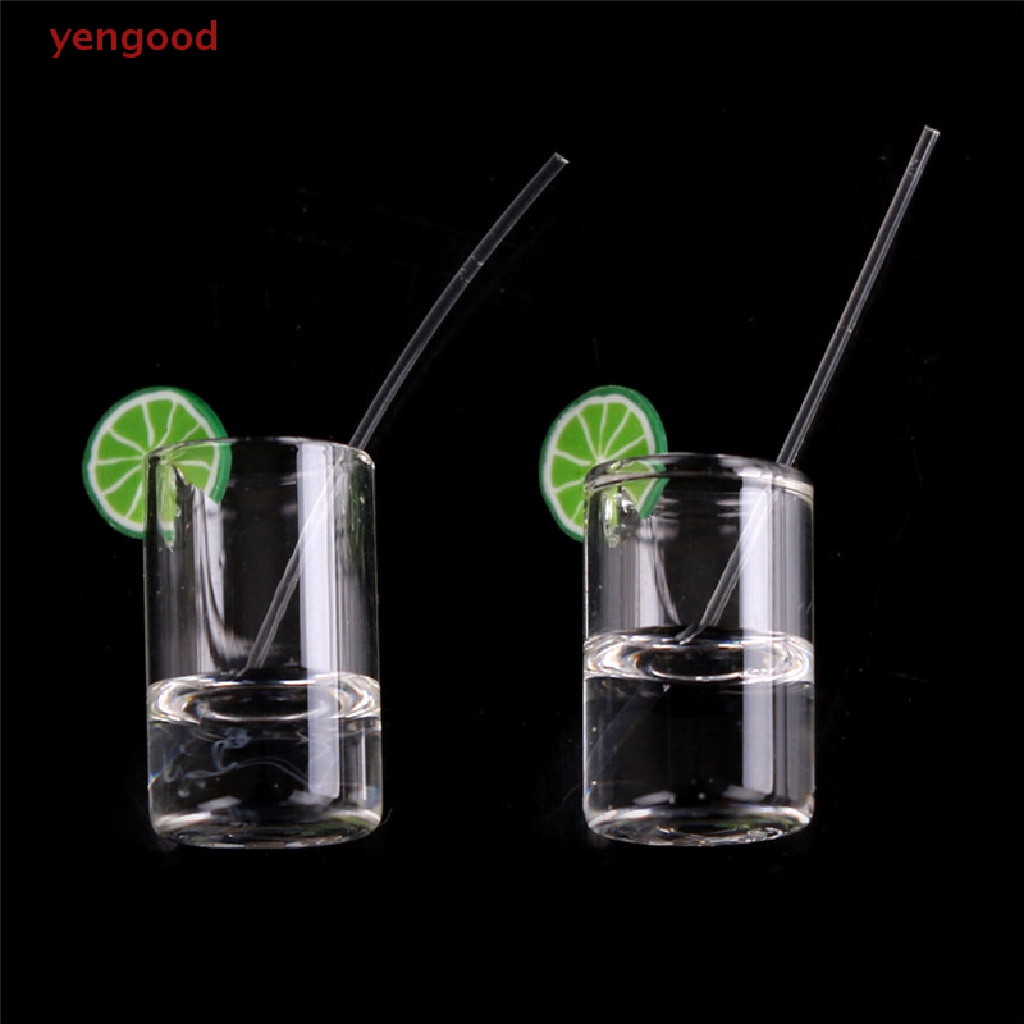 Set 2 Ly Nước Chanh Mini Tỉ Lệ 1: 12 Trang Trí Nhà Búp Bê