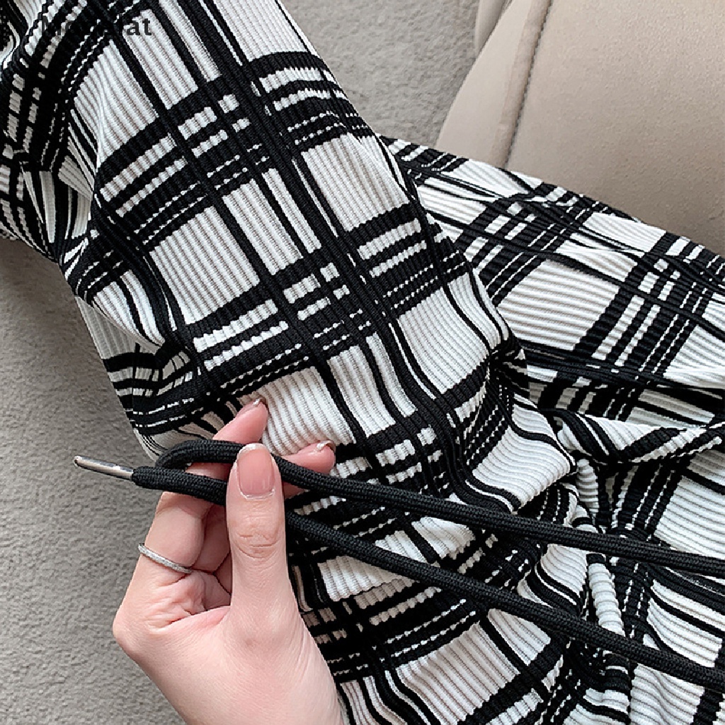 Mfc Quần Ống Rộng Lưng Cao Họa Tiết Kẻ Sọc Thời Trang Mùa Hè 2023