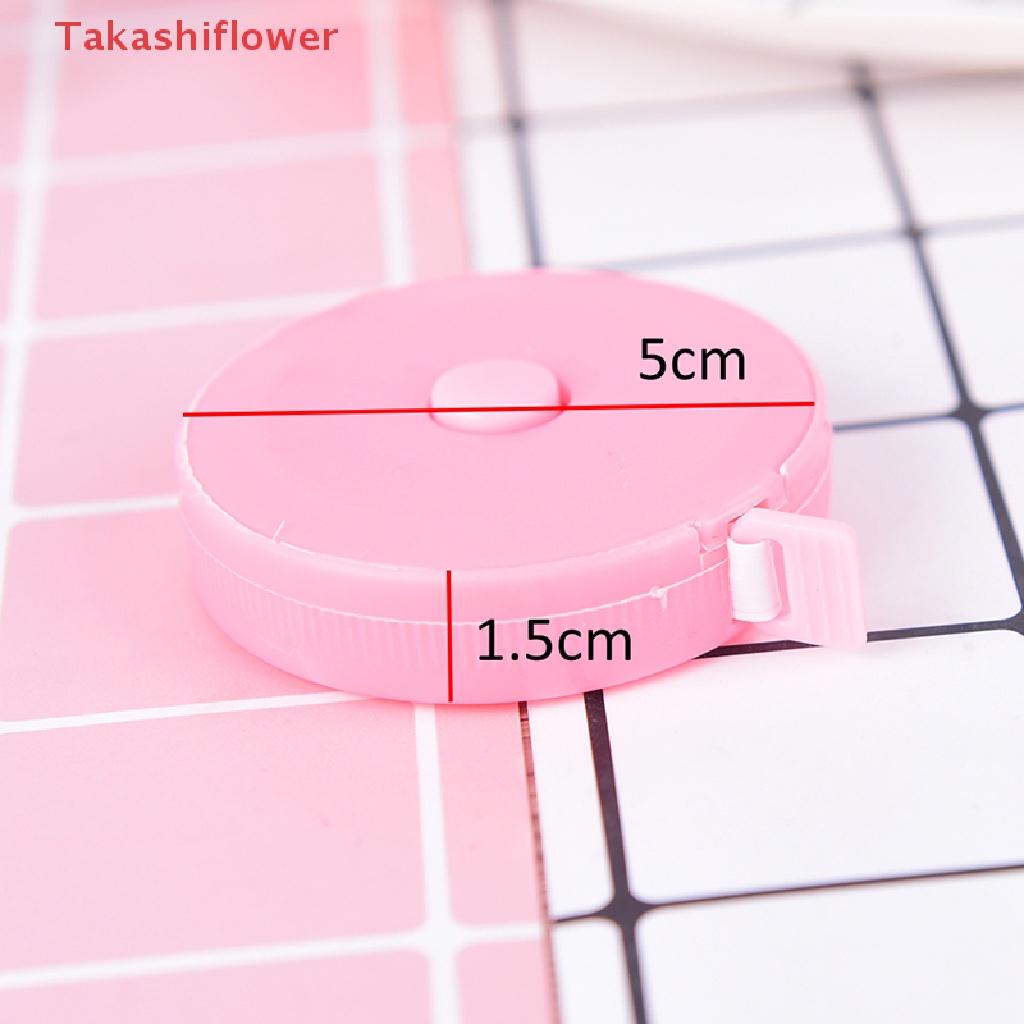 (Takashiflower) Thước Dây Đo Cơ Thể Có Thể Thu Vào Cho Thợ May Vải Mềm