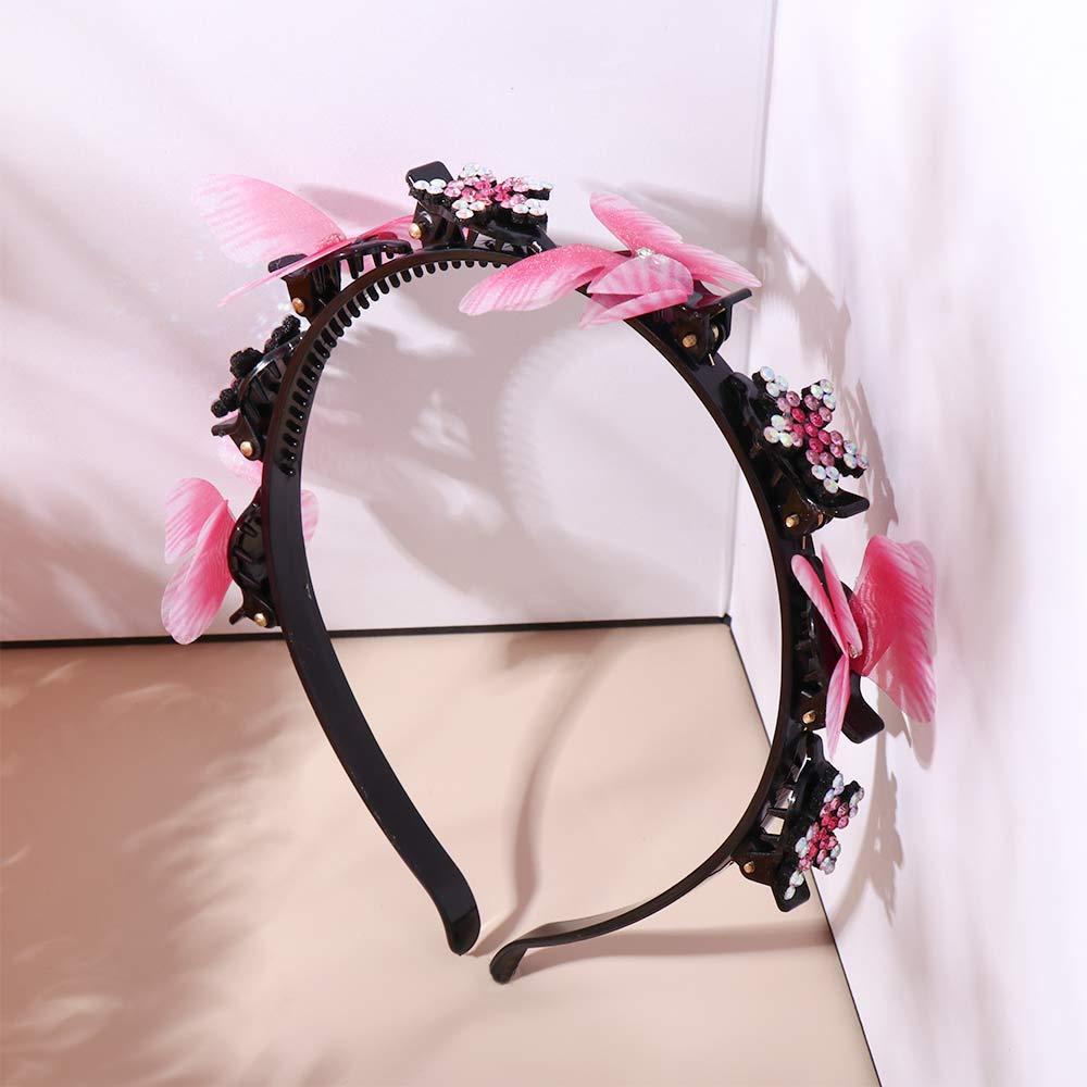 ANEMONE Băng Đô Bện Hoa Chống Trượt Kiểu Hàn Quốc Dễ Thương Cho Bé